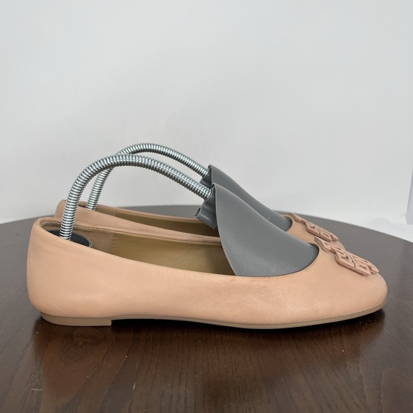 Tory Burch Melinda Shoes Women's 6M Pink Nude Leather Ballet Flats Ballerina - Picture 4 of 16